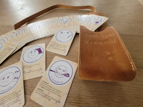 Kaartenset De Zelven - Ik en mijn Zelven Lederen etui met Jouw Eigen Veerkracht - inhoud de kaartenset de Zelven
